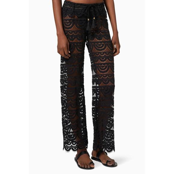 NEW PQ SWIM malibu lace pant in black - Picture 1 of 3